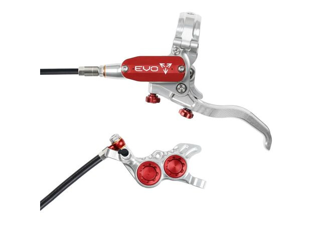 HOPE Evo GR4 Silver - Red Normal Hose click to zoom image