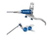 HOPE Evo GR4 Silver - Blue Braided Hose 