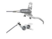 HOPE Evo GR4 Silver - Smoke Braided Hose 