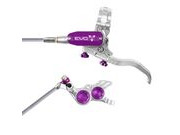 HOPE Evo GR4 Silver - Purple Braided Hose 