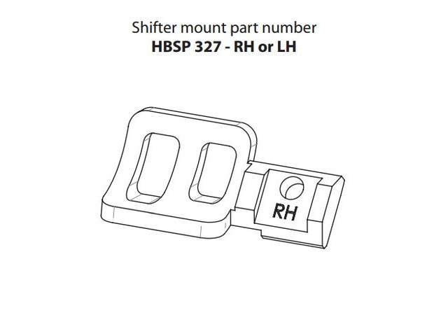 HOPE Matchmaker Tech 3 Shimano Ispec 2 Shifter Mount click to zoom image