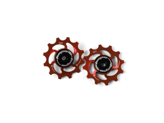 HOPE 12T Jockey Wheels Red click to zoom image