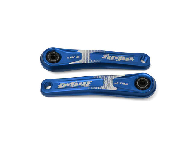 HOPE Ebike Cranks 165mm Blue Narrow Offset click to zoom image