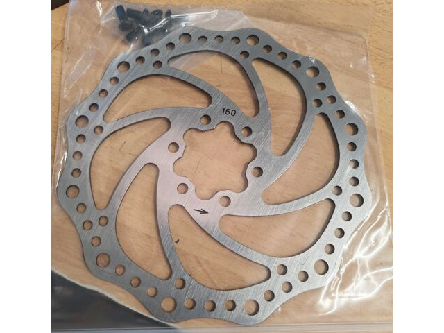 RUSH Budget 160mm 6 Bolt Rotor including bolts click to zoom image